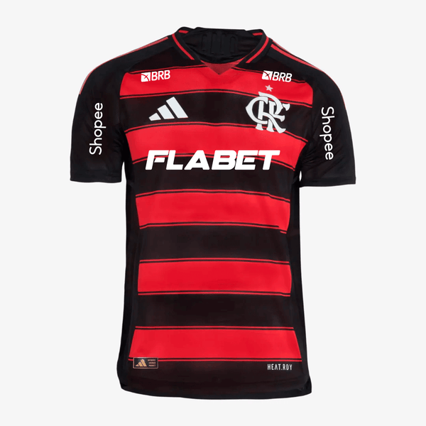 Flamengo 2025/26 Home Player With Sponsors