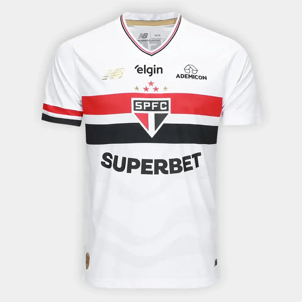 São Paulo 2025/26 Home Player With Sponsors